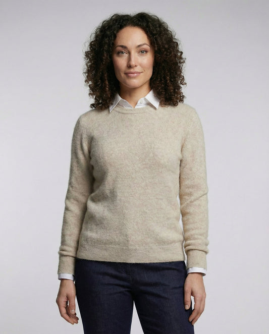 Avarylane | Cashmere Sweater for Women | 100% Soft Cashmere and Elegant Fit Beige