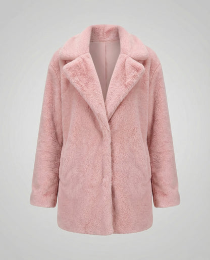 Avarylane | Faux Fur Winter Jacket for Women | Soft Warmth and Elegant Design Rose