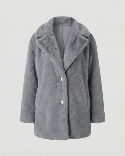 Avarylane | Faux Fur Winter Jacket for Women | Soft Warmth and Elegant Design Gray