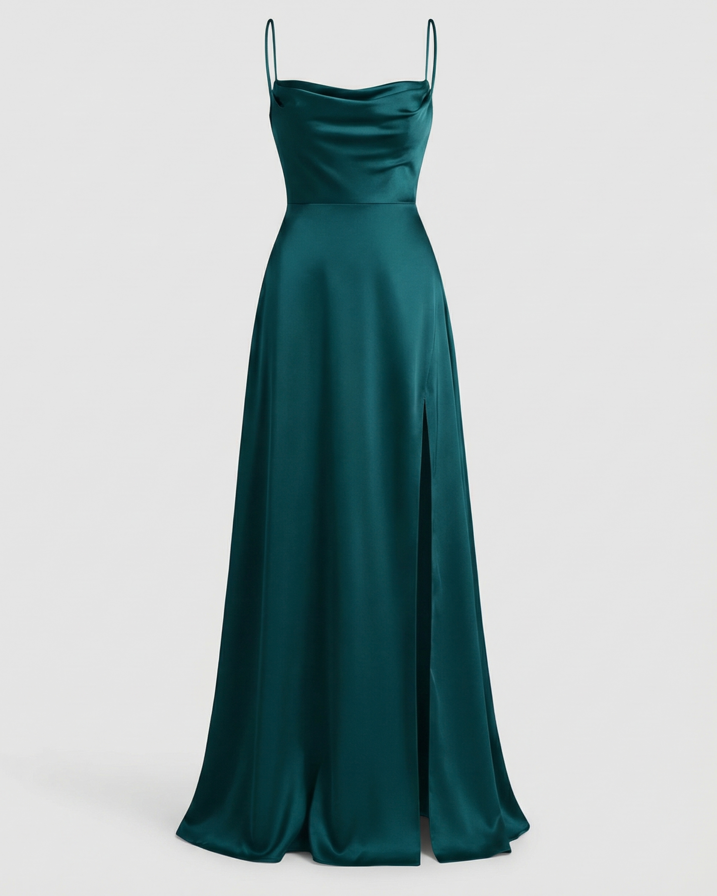 Avarylane | Maxi Dress with High Silk Content | Sleeveless with Braided Back Blue