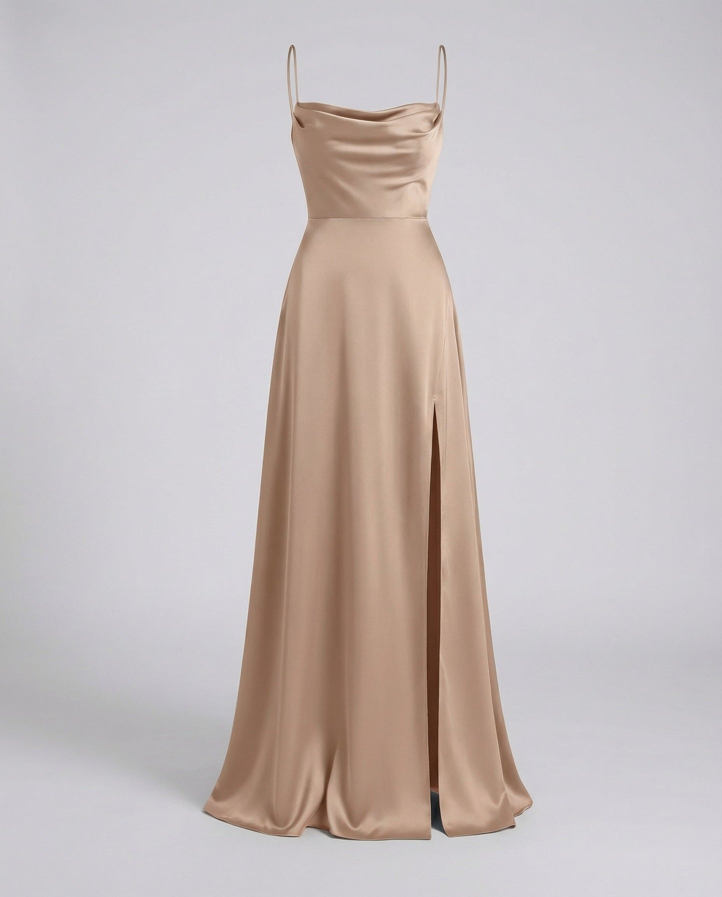 Avarylane | Maxi Dress with High Silk Content | Sleeveless with Braided Back Brown