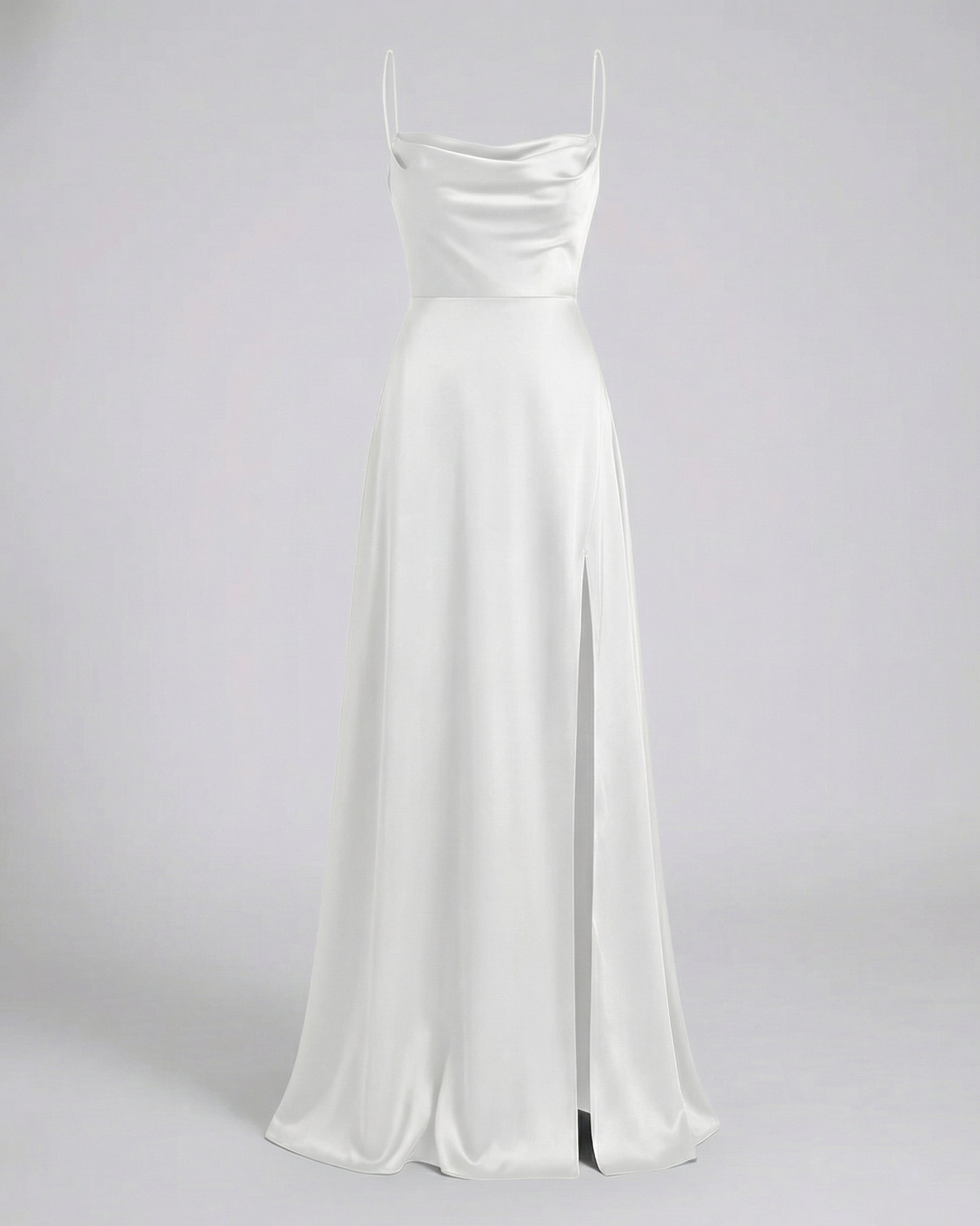 Avarylane | Maxi Dress with High Silk Content | Sleeveless with Braided Back White