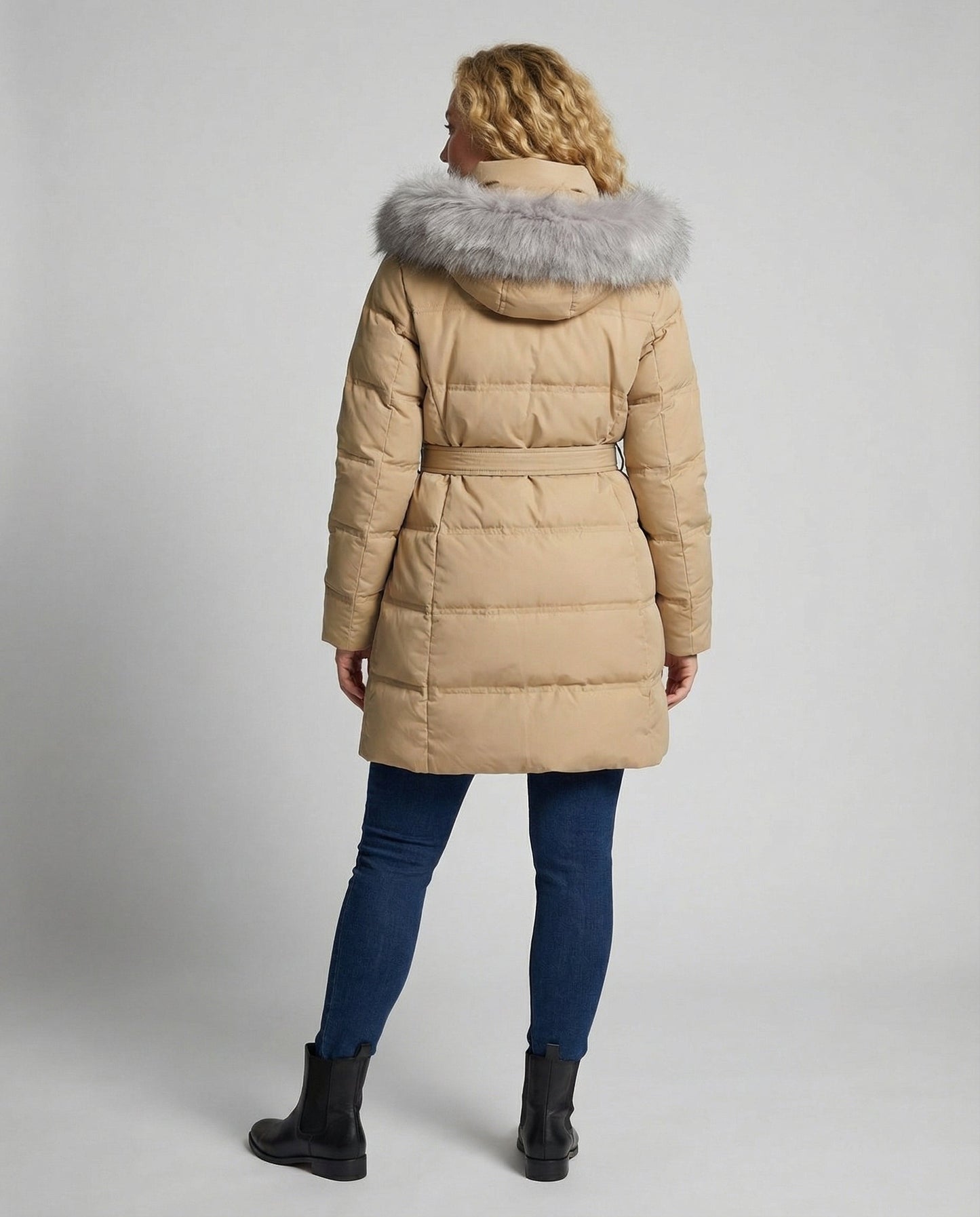 Avarylane | Padded Winter Jacket for Women | Detachable Hood and Adjustable Waist
