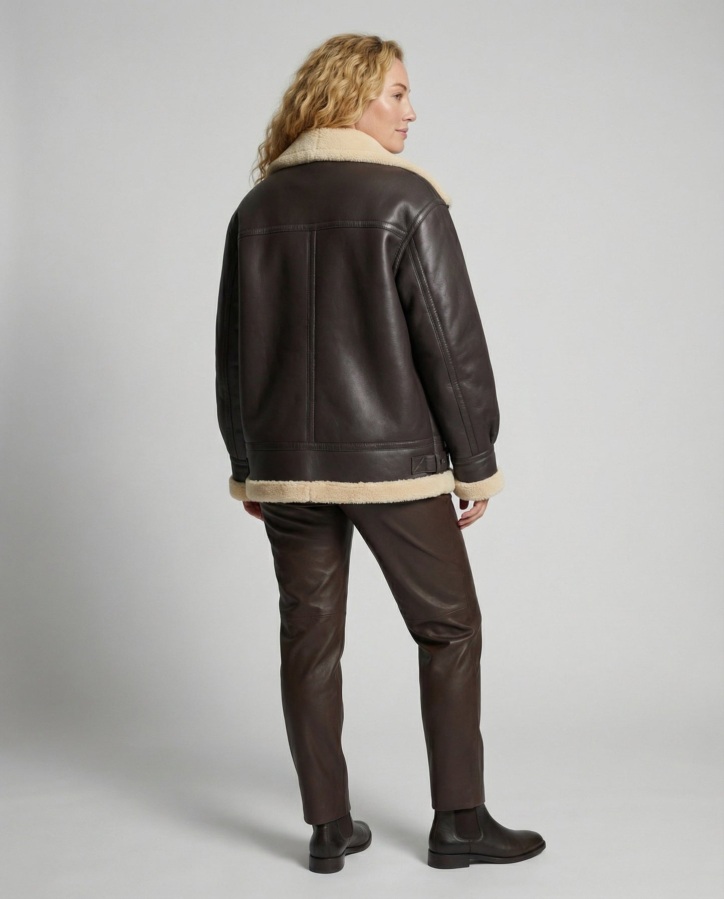 Avarylane | Faux Leather Jacket for Women | Warm Design with Lined Collar
