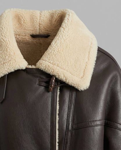 Avarylane | Faux Leather Jacket for Women | Warm Design with Lined Collar