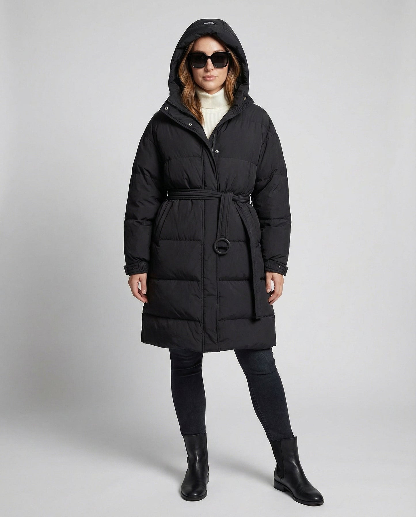 Avarylane | Down Jacket for Women | Adjustable Belt and Warming Winter Design