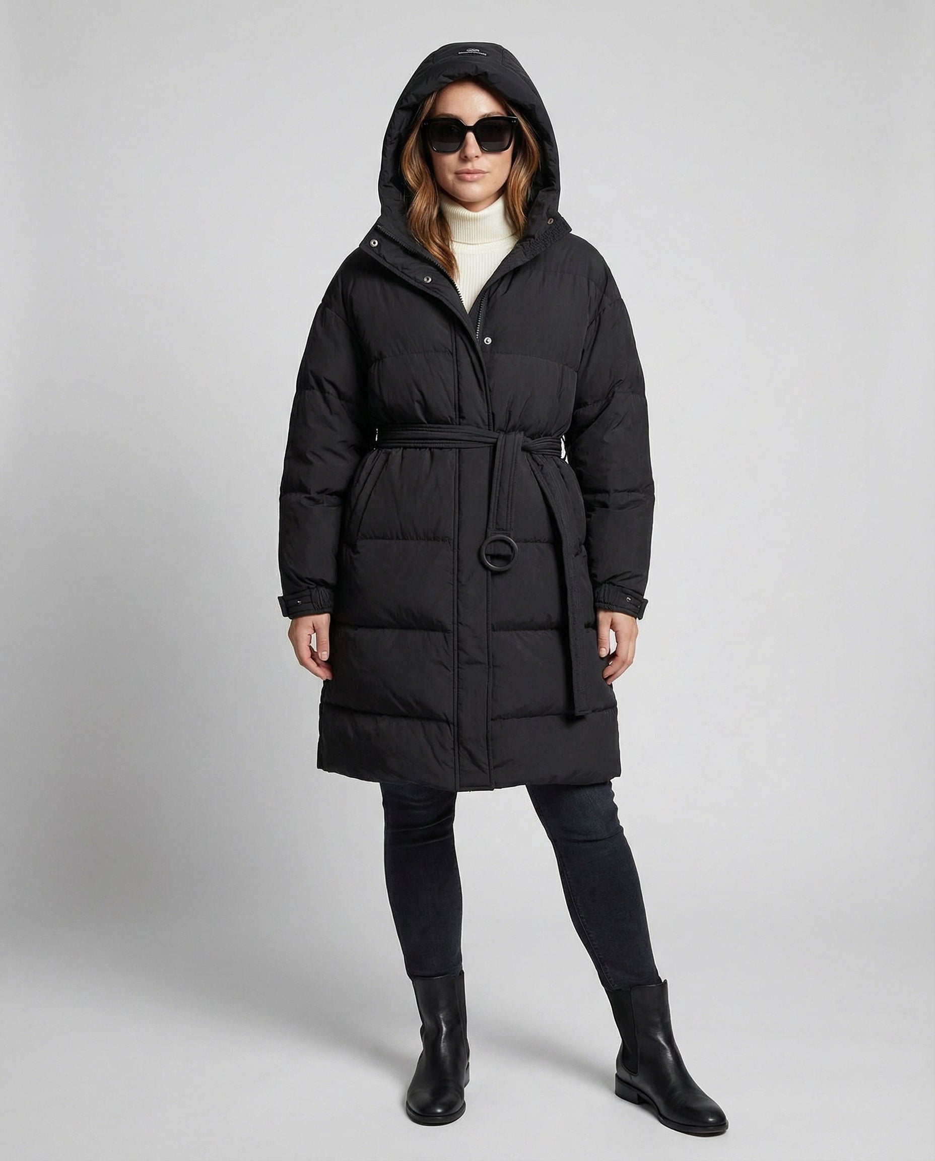 Avarylane | Down Jacket for Women | Adjustable Belt and Warming Winter Design