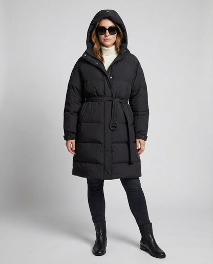 Avarylane | Down Jacket for Women | Adjustable Belt and Warming Winter Design
