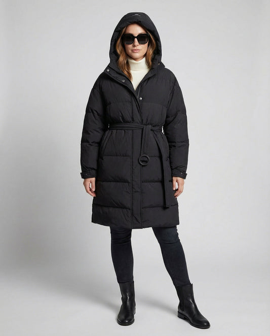 Avarylane | Down Jacket for Women | Adjustable Belt and Warming Winter Design